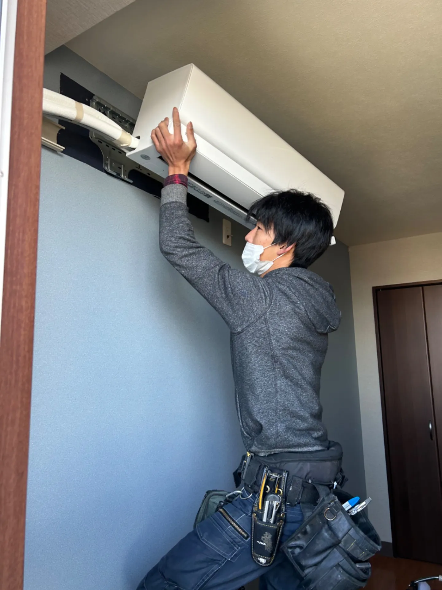 エアコン取付けさせて頂きました!